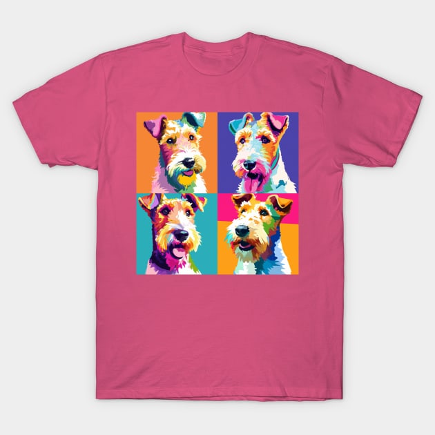 Wire Fox Terrier Pop Art - Dog Lover Gifts T-Shirt by PawPopArt